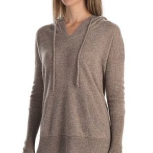Max Studio Cashmere Hoodie Sweater 